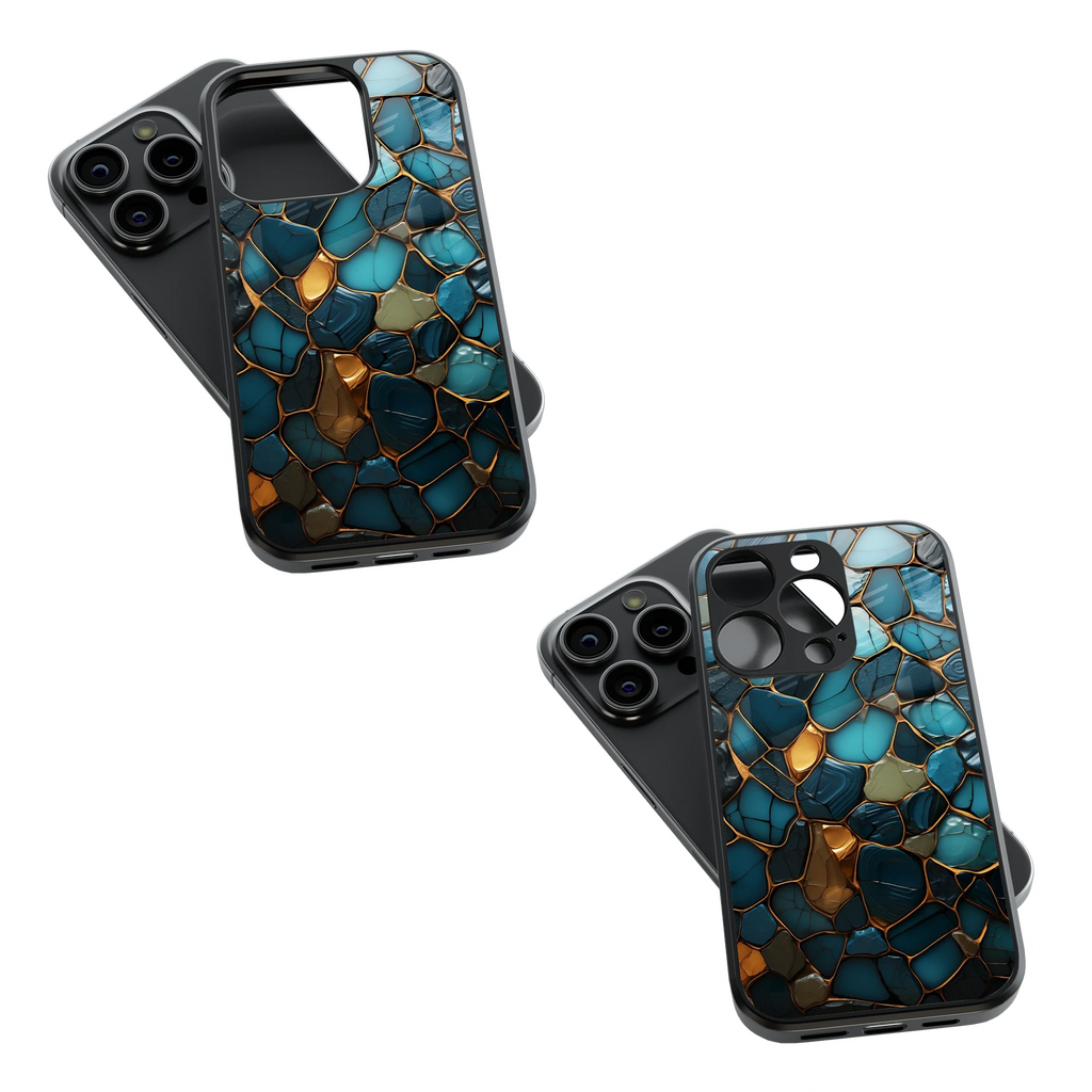 Trendy Glass Back Mobile Case for iPhone, Samsung, Redmi, OnePlus, Google Pixel, Motorola