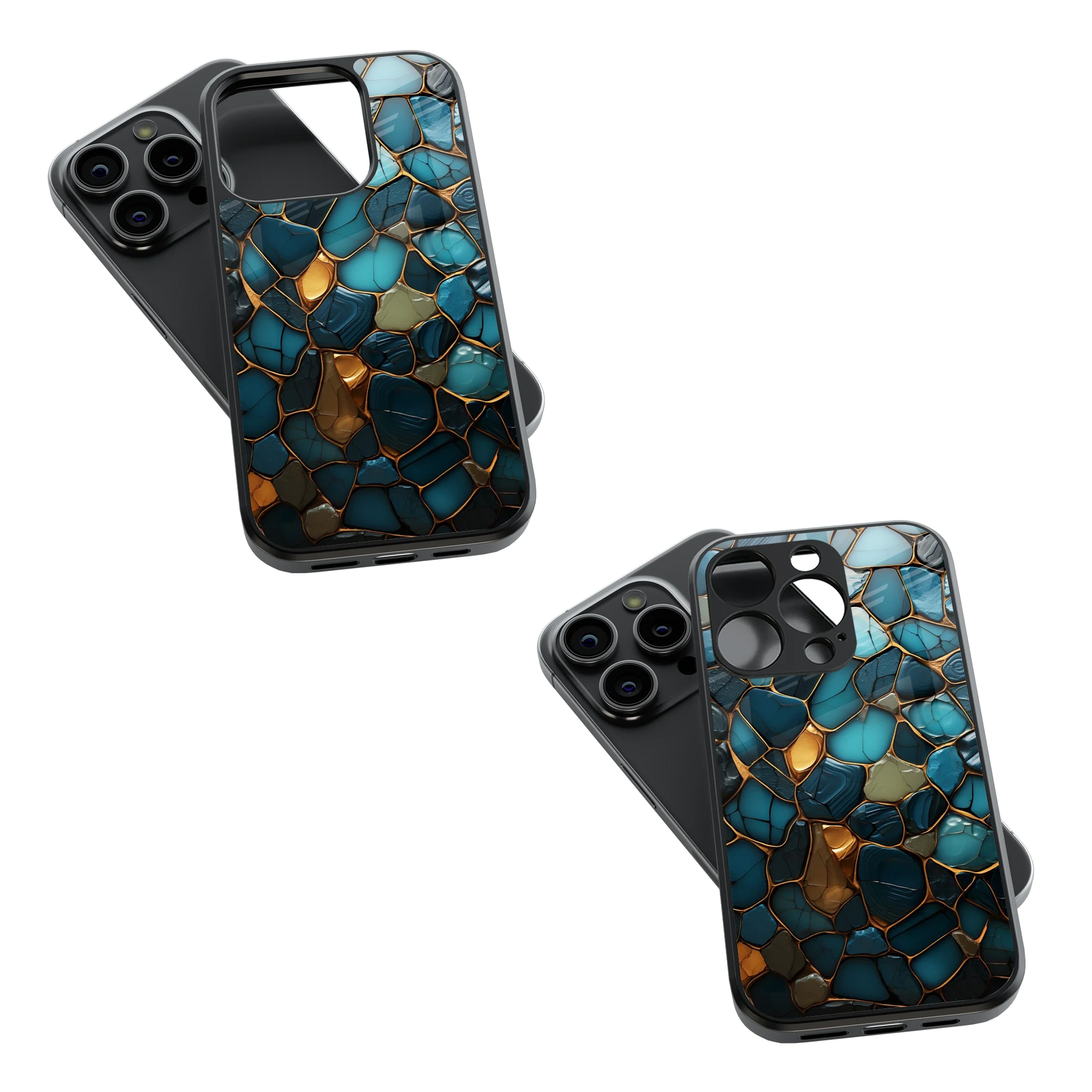 Trendy Glass Back Mobile Case for iPhone, Samsung, Redmi, OnePlus, Google Pixel, Motorola