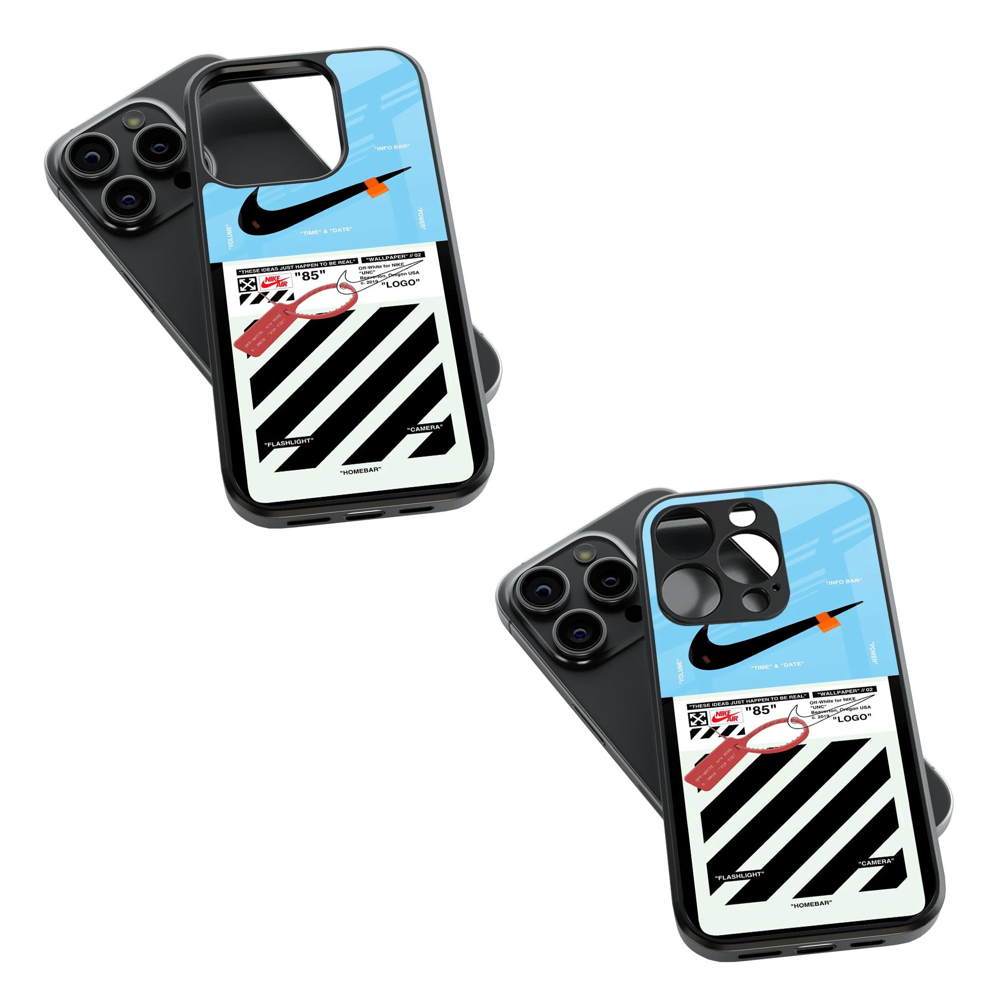 Trendy Glass Back Mobile Case for iPhone, Samsung, Redmi, OnePlus, Google Pixel, Motorola