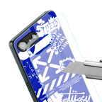 blue travis scott x anti social social club back phone cover | glass case for iphone 16e