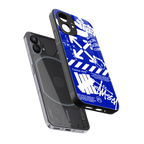 blue travis scott x anti social social club back phone cover | glass case for nothing phone 1