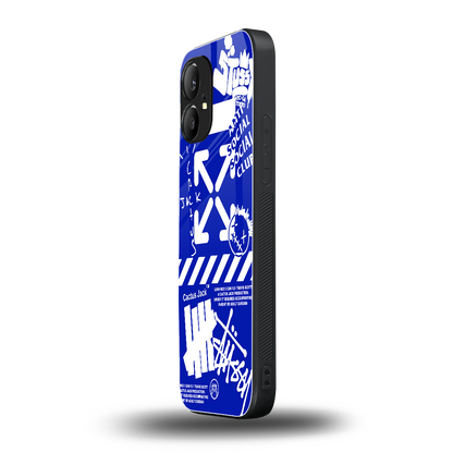 blue travis scott x anti social social club back phone cover | glass case for nothing phone 1