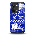 blue travis scott x anti social social club back phone cover | glass case for oneplus nord 3
