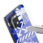 blue travis scott x anti social social club back phone cover | glass case for oneplus nord 3
