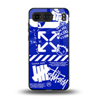 blue travis scott x anti social social club back phone cover | glass case for oneplus nord 4