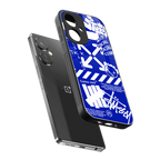blue travis scott x anti social social club back phone cover | glass case for oneplus nord ce 3