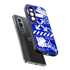 blue travis scott x anti social social club back phone cover | glass case for oneplus nord ce 4