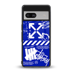 blue travis scott x anti social social club back phone cover | glass case for Google Pixel 7A