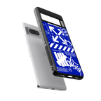 blue travis scott x anti social social club back phone cover | glass case for Google Pixel 7