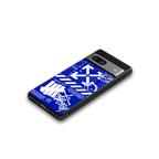 blue travis scott x anti social social club back phone cover | glass case for Google Pixel 7