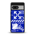blue travis scott x anti social social club back phone cover | glass case for Google Pixel 8