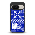 blue travis scott x anti social social club back phone cover | glass case for google pixel 9