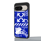 blue travis scott x anti social social club back phone cover | glass case for google pixel 9
