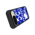 blue travis scott x anti social social club back phone cover | glass case for google pixel 9