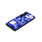 blue travis scott x anti social social club back phone cover | glass case for samsung galaxy s25