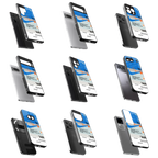 Durable Glass Back Mobile Case for iPhone, Samsung, OnePlus, Google Pixel, Redmi, Vivo, Oppo