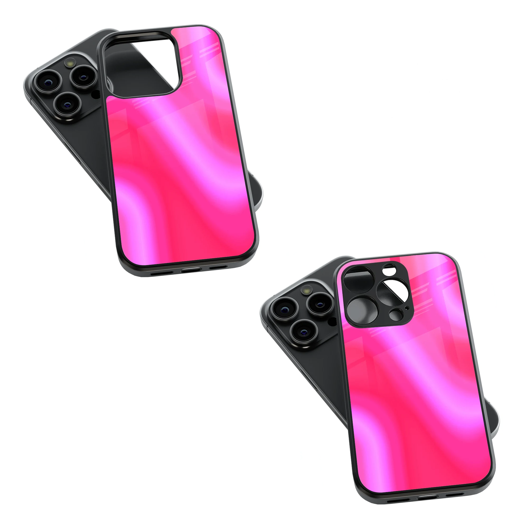 Trendy Glass Back Mobile Case for iPhone, Samsung, Redmi, OnePlus, Google Pixel, Motorola