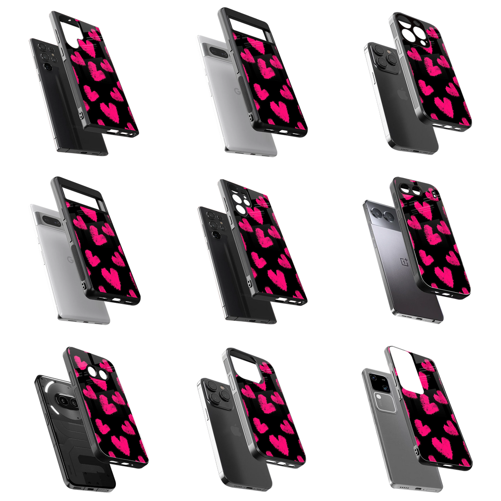 Durable Glass Back Mobile Case for iPhone, Samsung, OnePlus, Google Pixel, Redmi, Vivo, Oppo