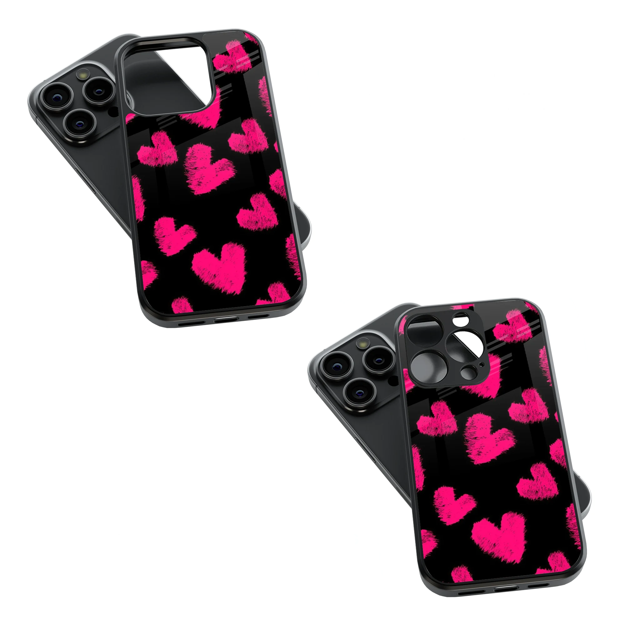 Trendy Glass Back Mobile Case for iPhone, Samsung, Redmi, OnePlus, Google Pixel, Motorola
