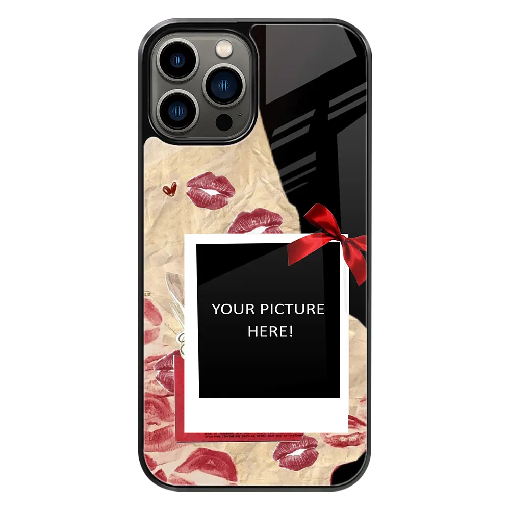 Polaroid Personalised Glass Phone Case