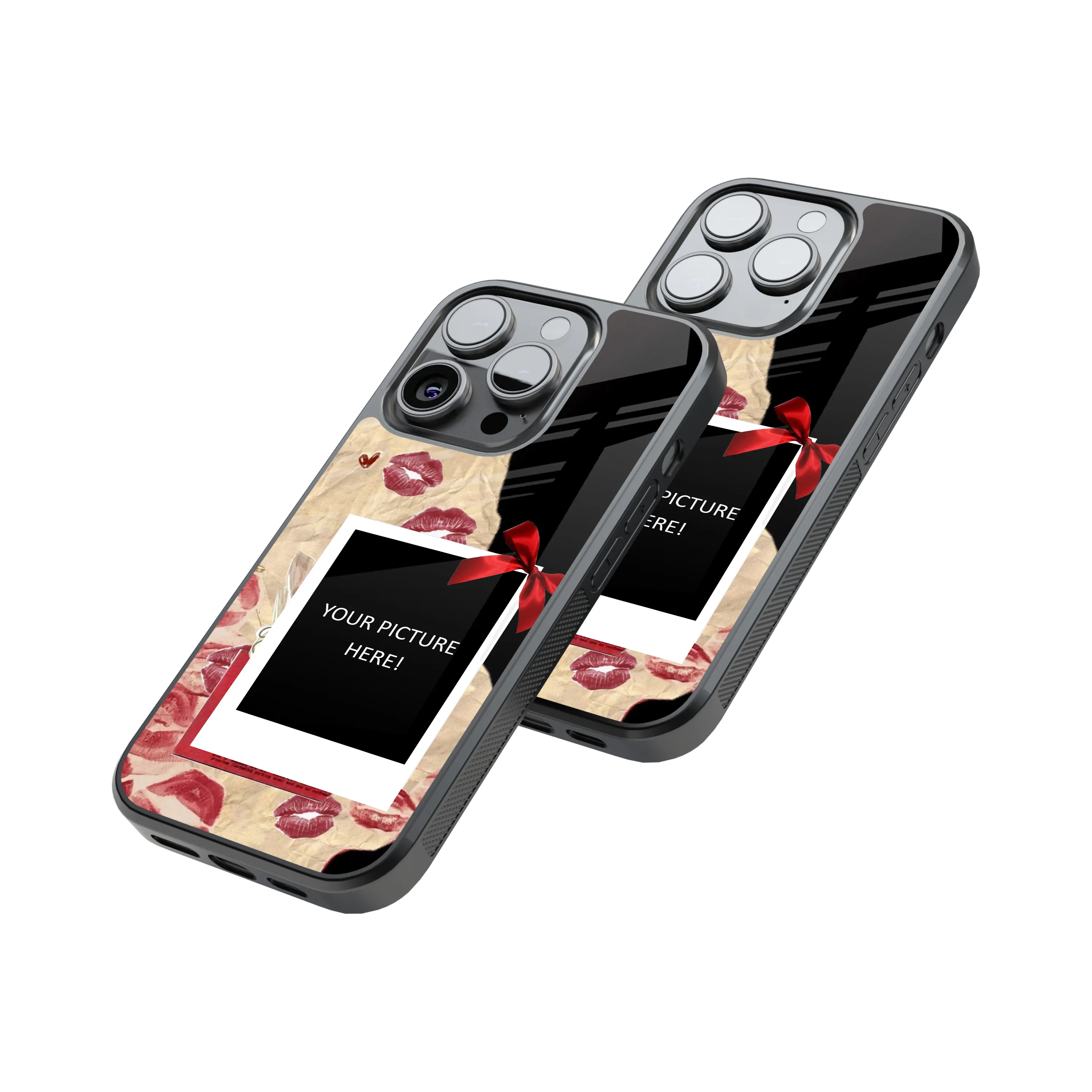 Polaroid Personalised Glass Phone Case