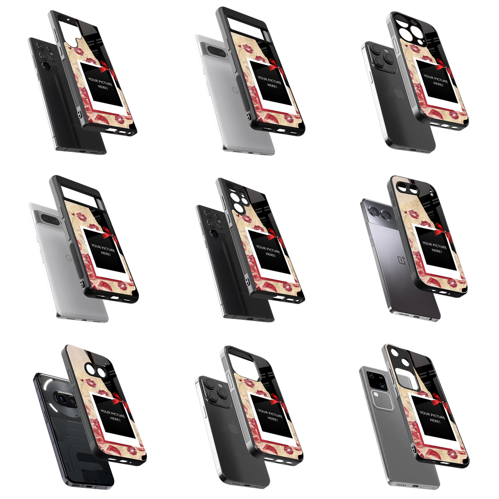 Polaroid Personalised Glass Phone Case