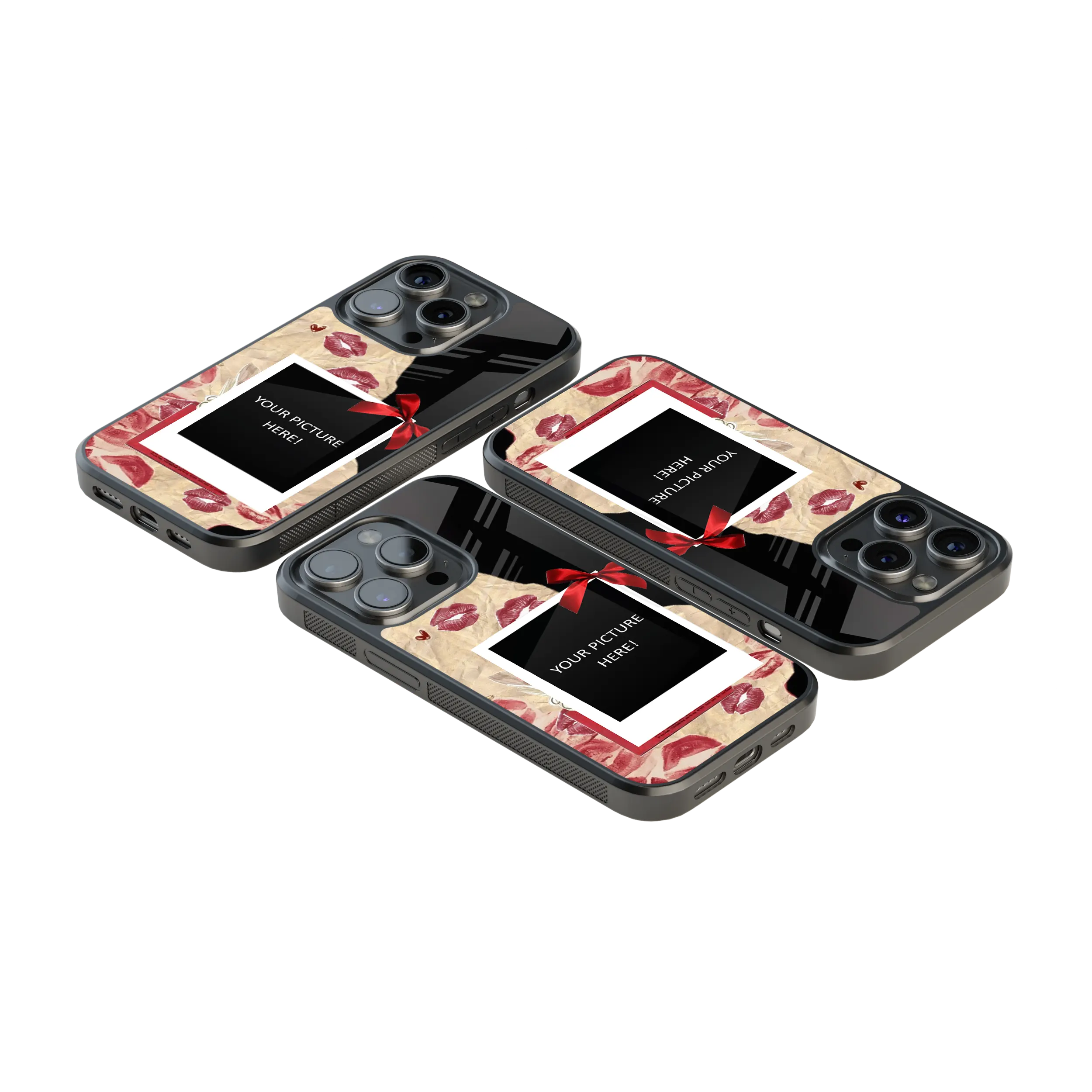 Polaroid Personalised Glass Phone Case