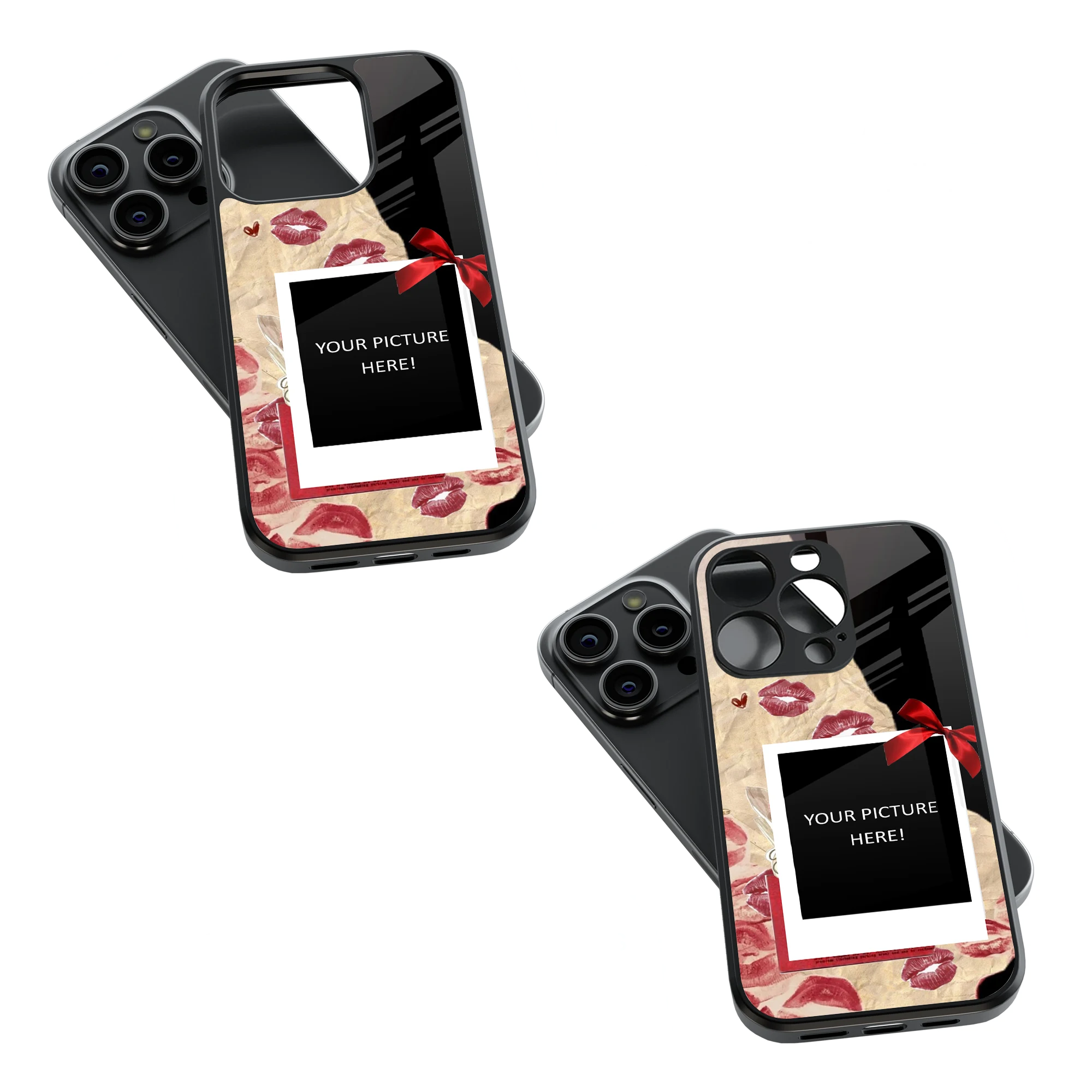 Polaroid Personalised Glass Phone Case