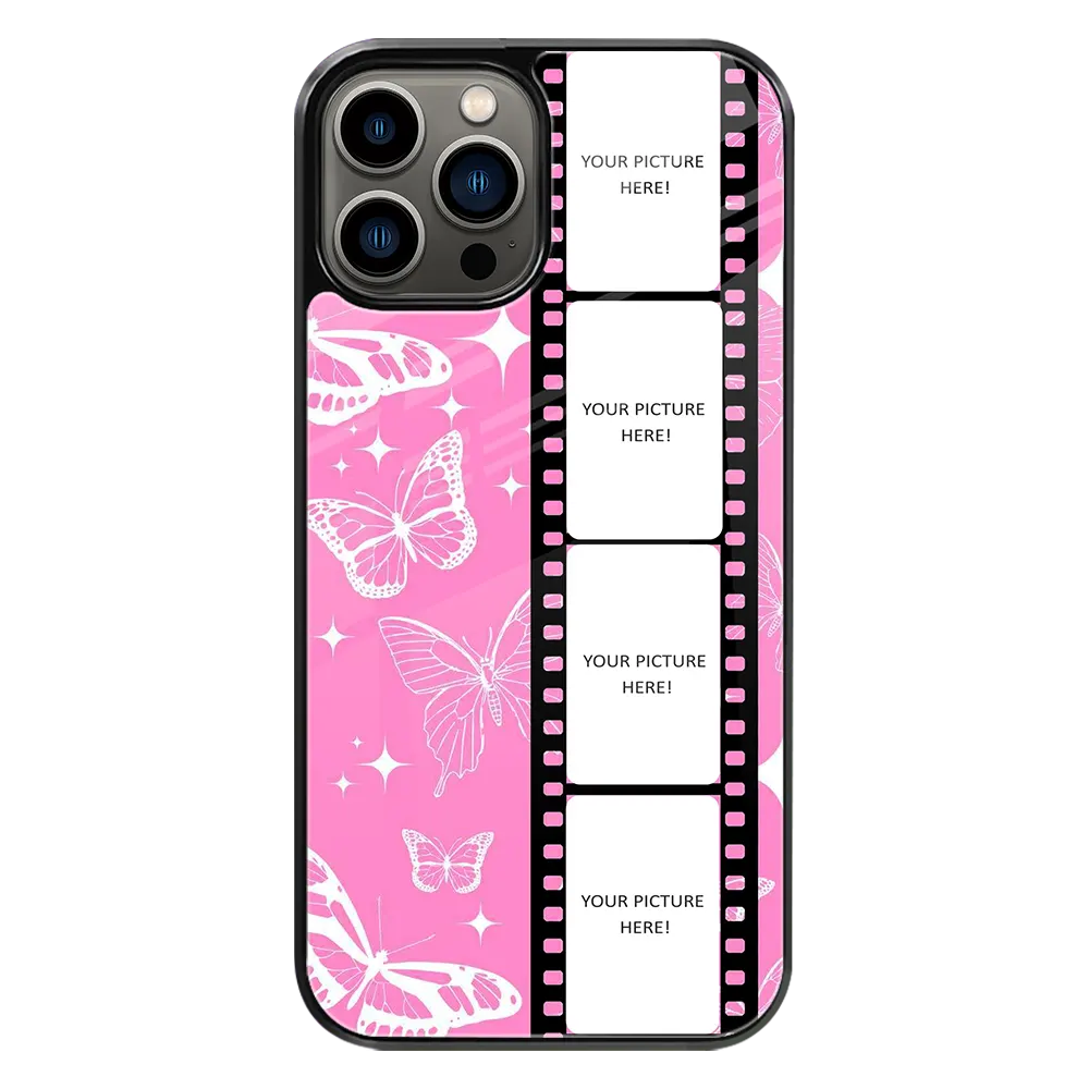 Polaroid Personalised Glass Phone Case