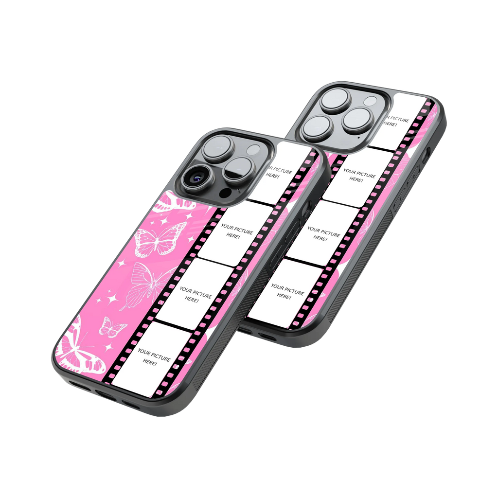 Polaroid Personalised Glass Phone Case