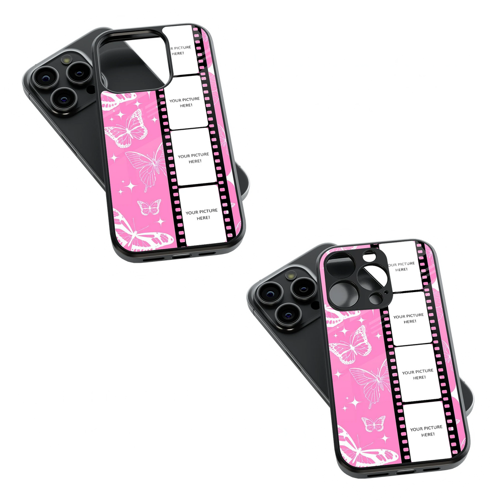 Polaroid Personalised Glass Phone Case