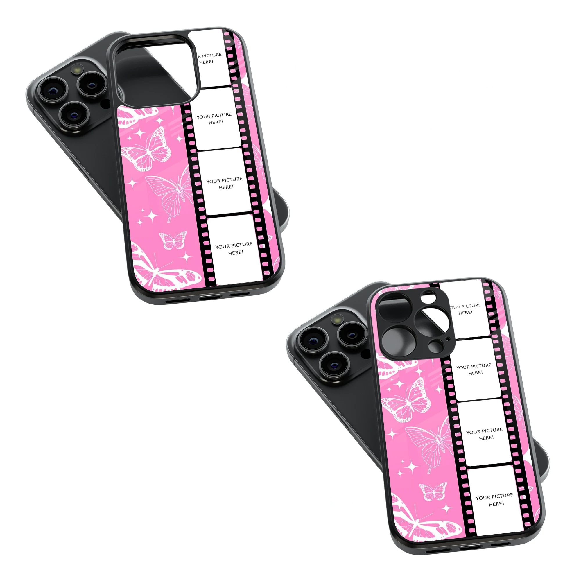 Polaroid Personalised Glass Phone Case