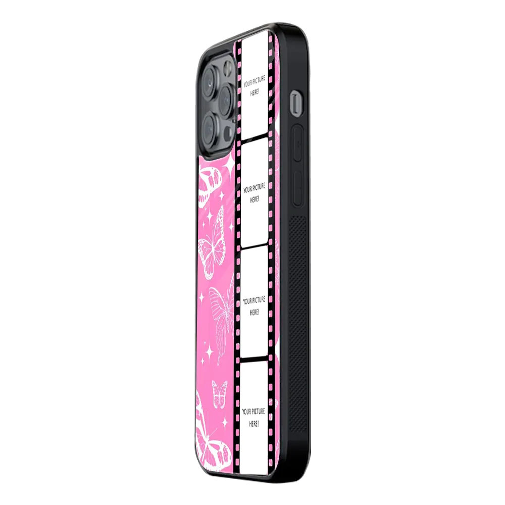 Polaroid Personalised Glass Phone Case