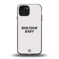 bonjour baby back phone cover | glass case for iphone 13 mini