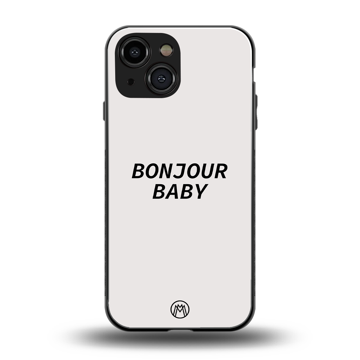 bonjour baby back phone cover | glass case for iphone 13 mini