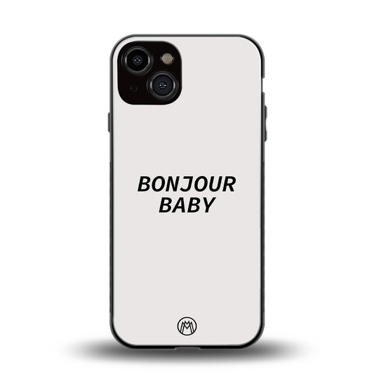 bonjour baby back phone cover | glass case for iphone 13