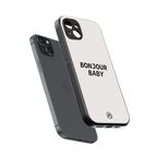 bonjour baby back phone cover | glass case for iphone 14 plus