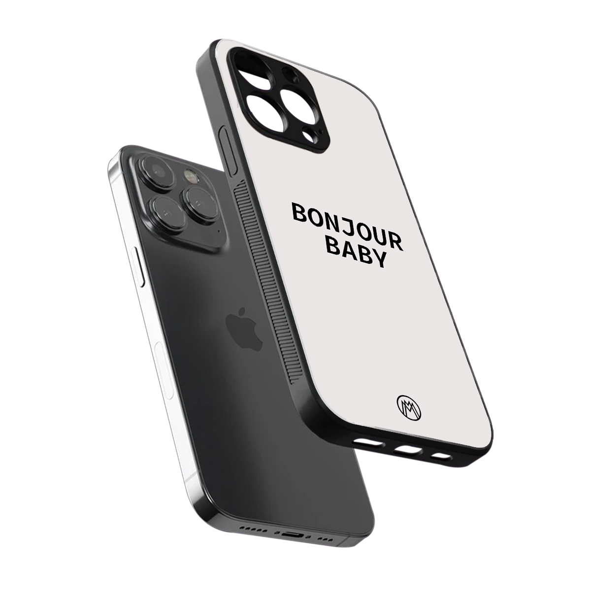 bonjour baby back phone cover | glass case for iphone 15 pro max