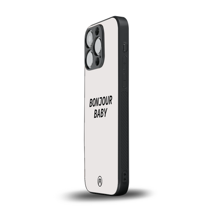 bonjour baby back phone cover | glass case for iphone 14 pro