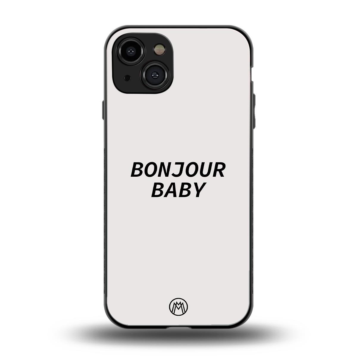 bonjour baby back phone cover | glass case for iphone 15