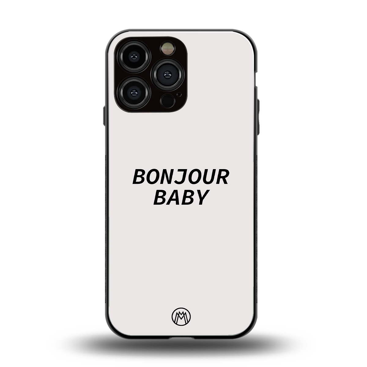 bonjour baby back phone cover | glass case for iphone 16 pro max