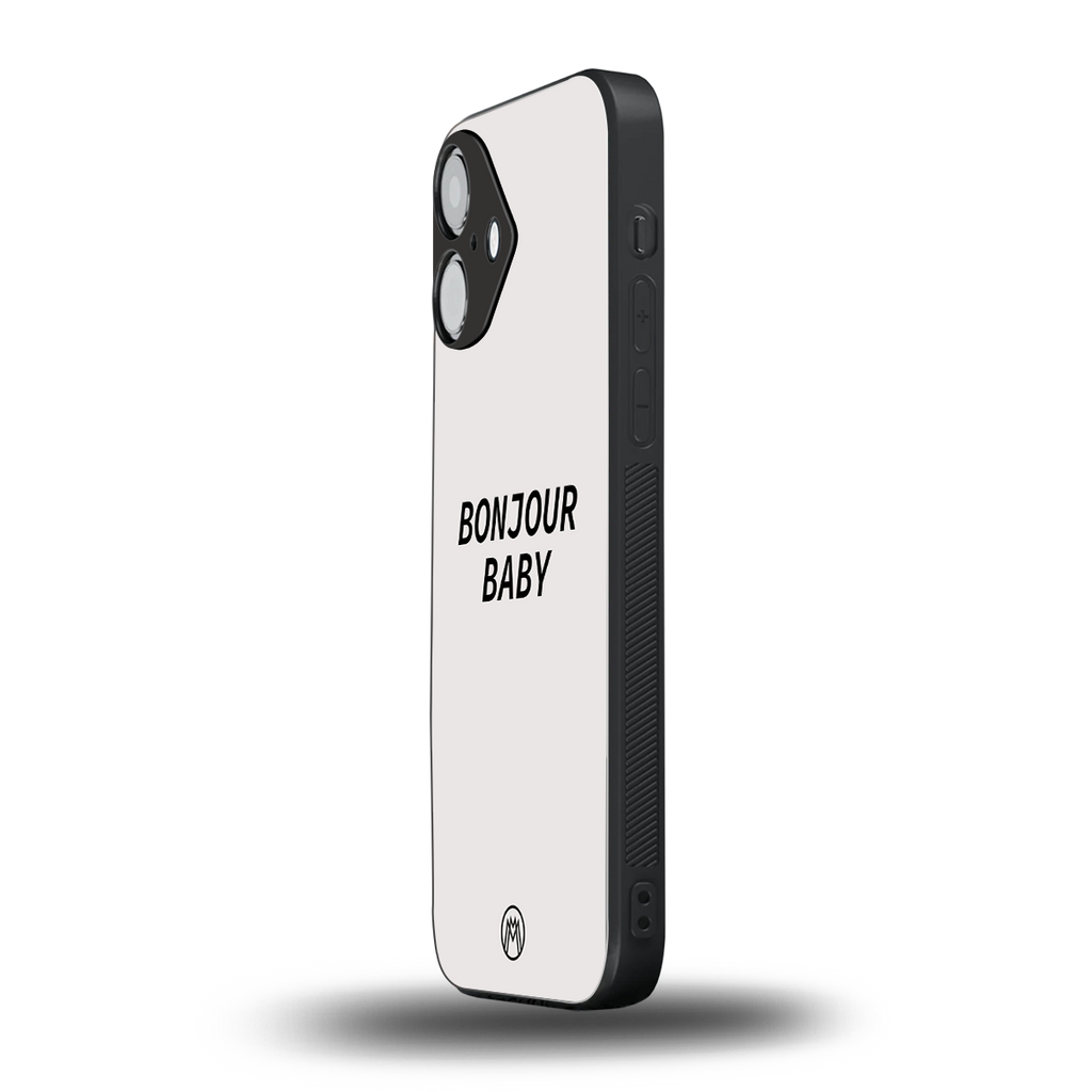 bonjour baby back phone cover | glass case for iphone 16