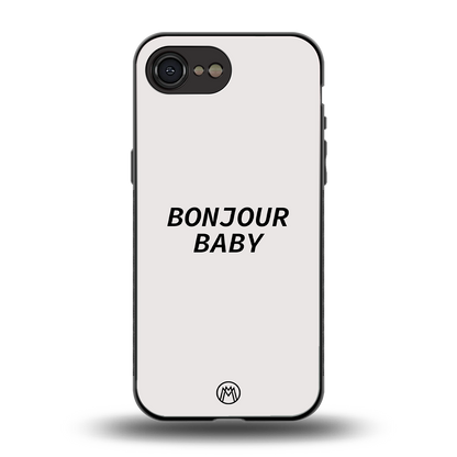 bonjour baby back phone cover | glass case for iphone 16e