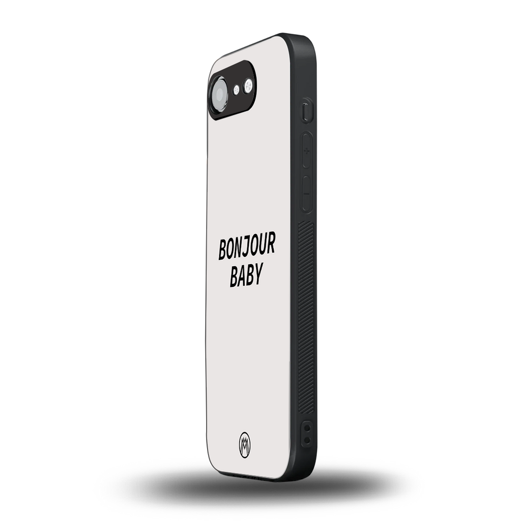 bonjour baby back phone cover | glass case for iphone 16e