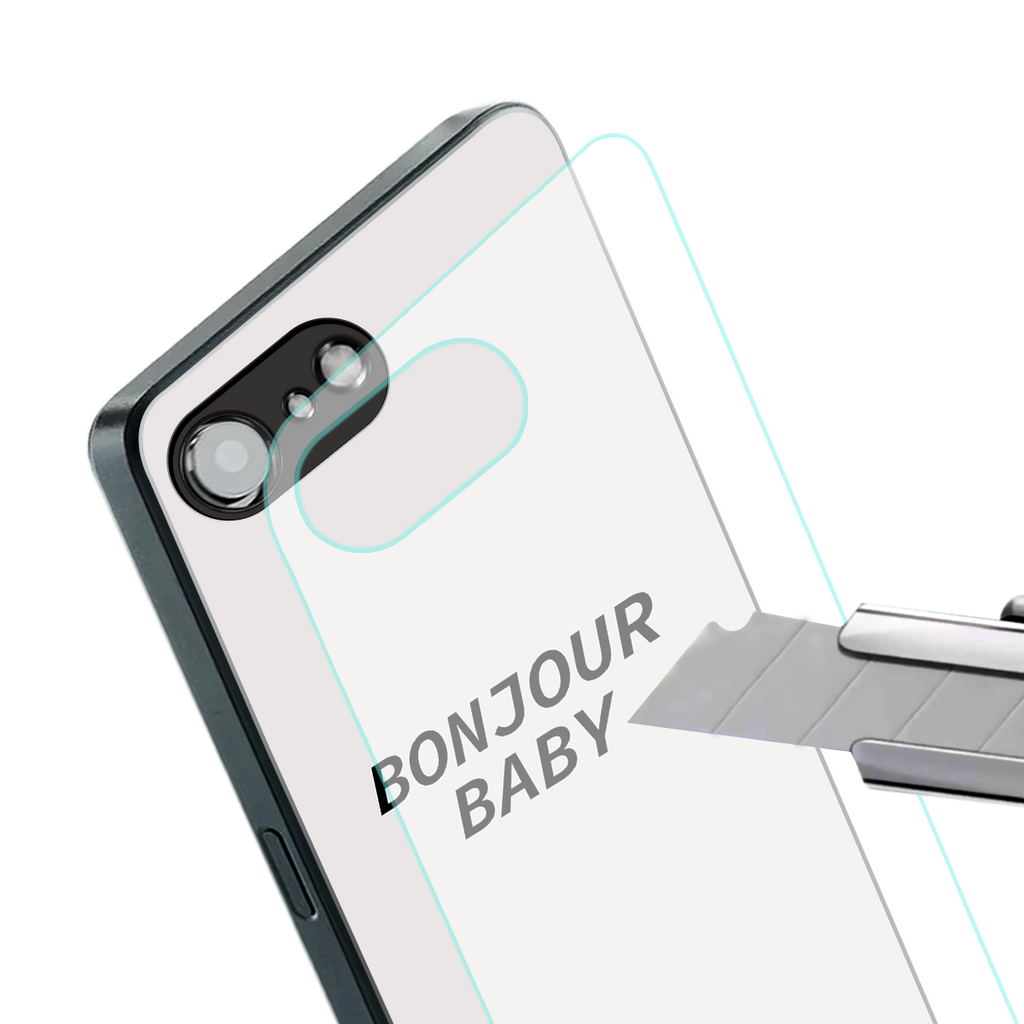 bonjour baby back phone cover | glass case for iphone 16e