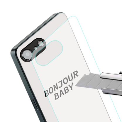 bonjour baby back phone cover | glass case for iphone 16e