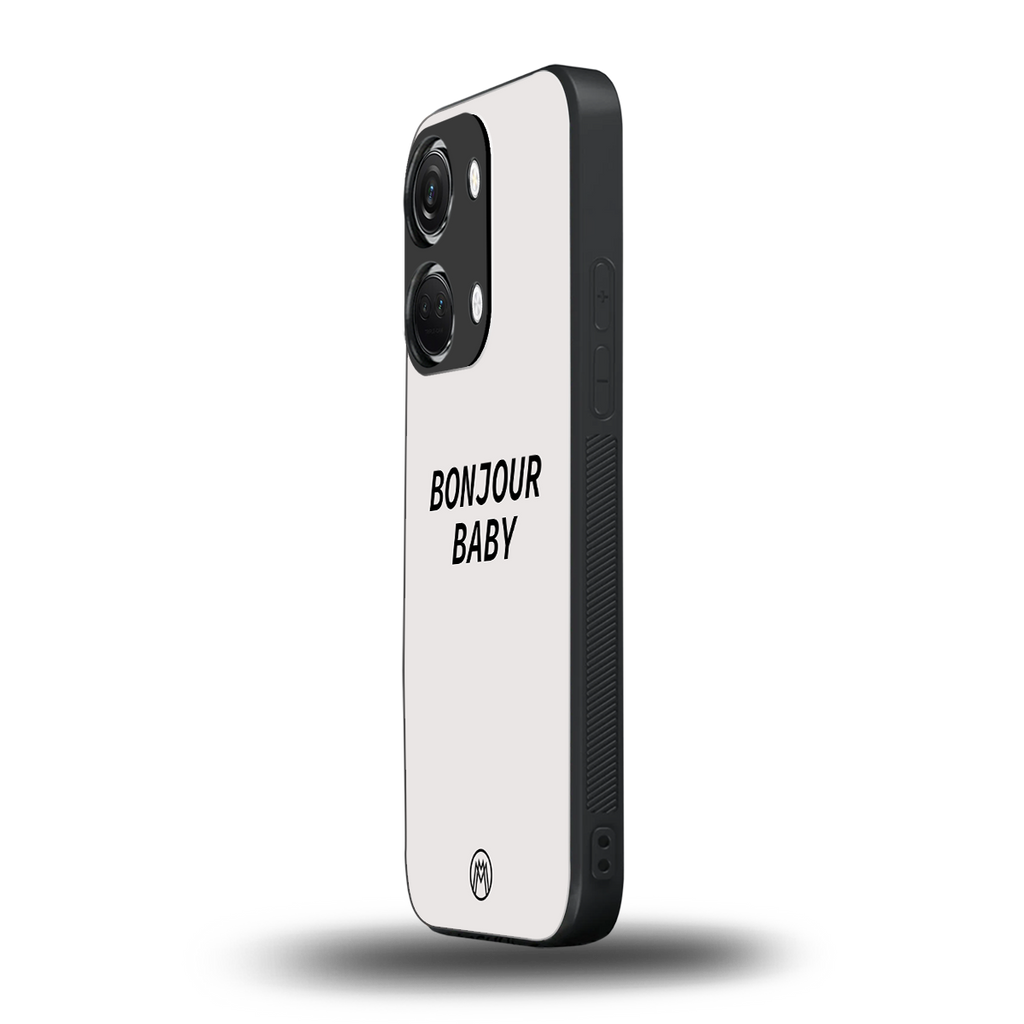 bonjour baby back phone cover | glass case for oneplus nord 3
