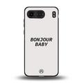 bonjour baby back phone cover | glass case for oneplus nord 4