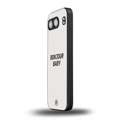 bonjour baby back phone cover | glass case for oneplus nord 4