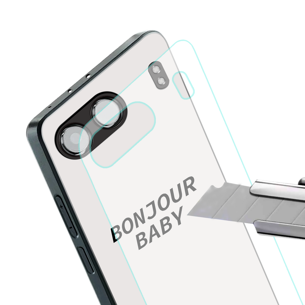 bonjour baby back phone cover | glass case for oneplus nord 4